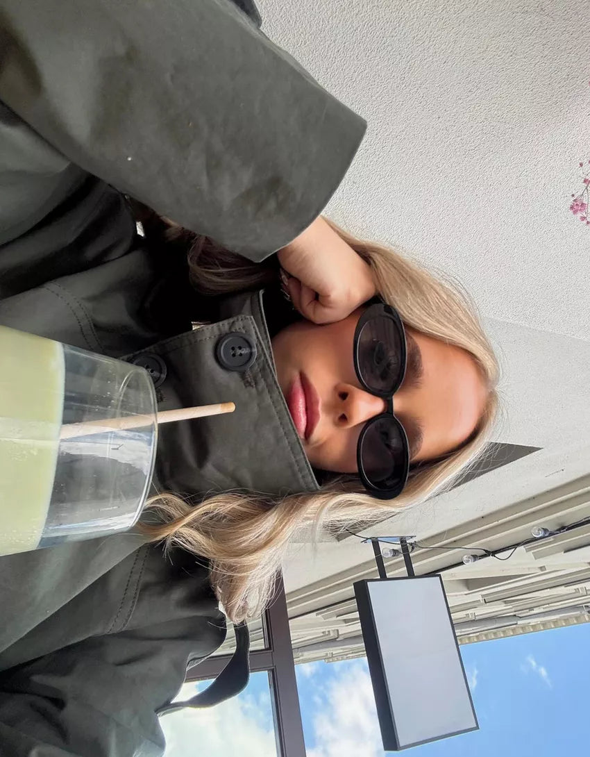 Julie - Trenchcoat med knappar