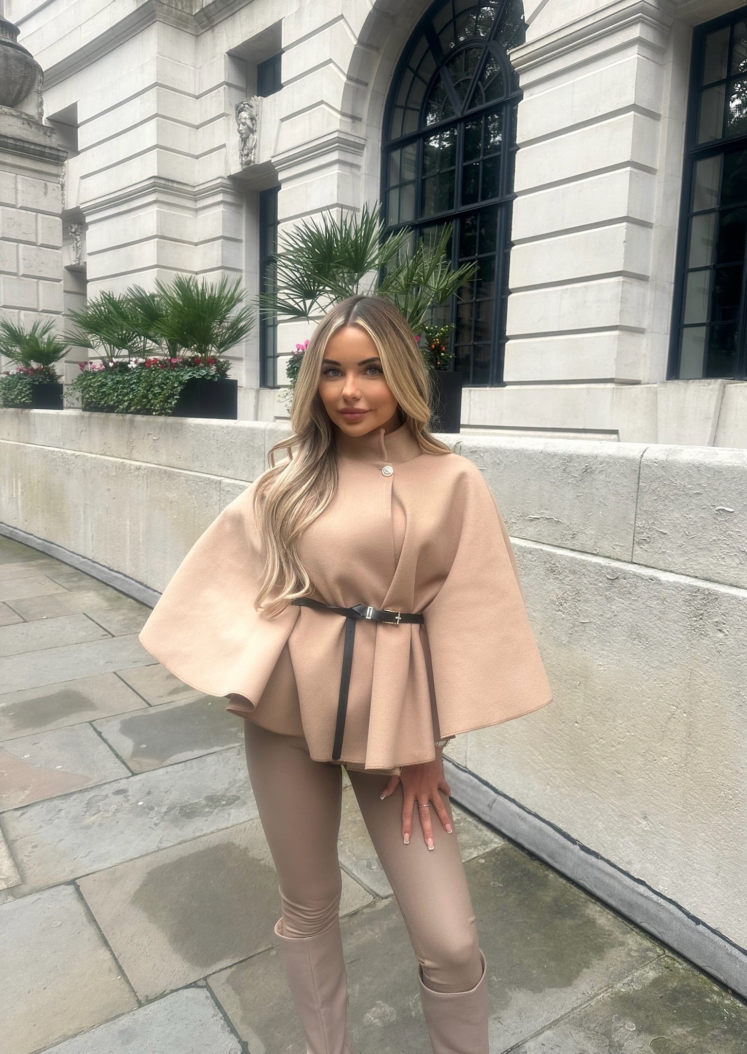 Camille - Bälteponcho