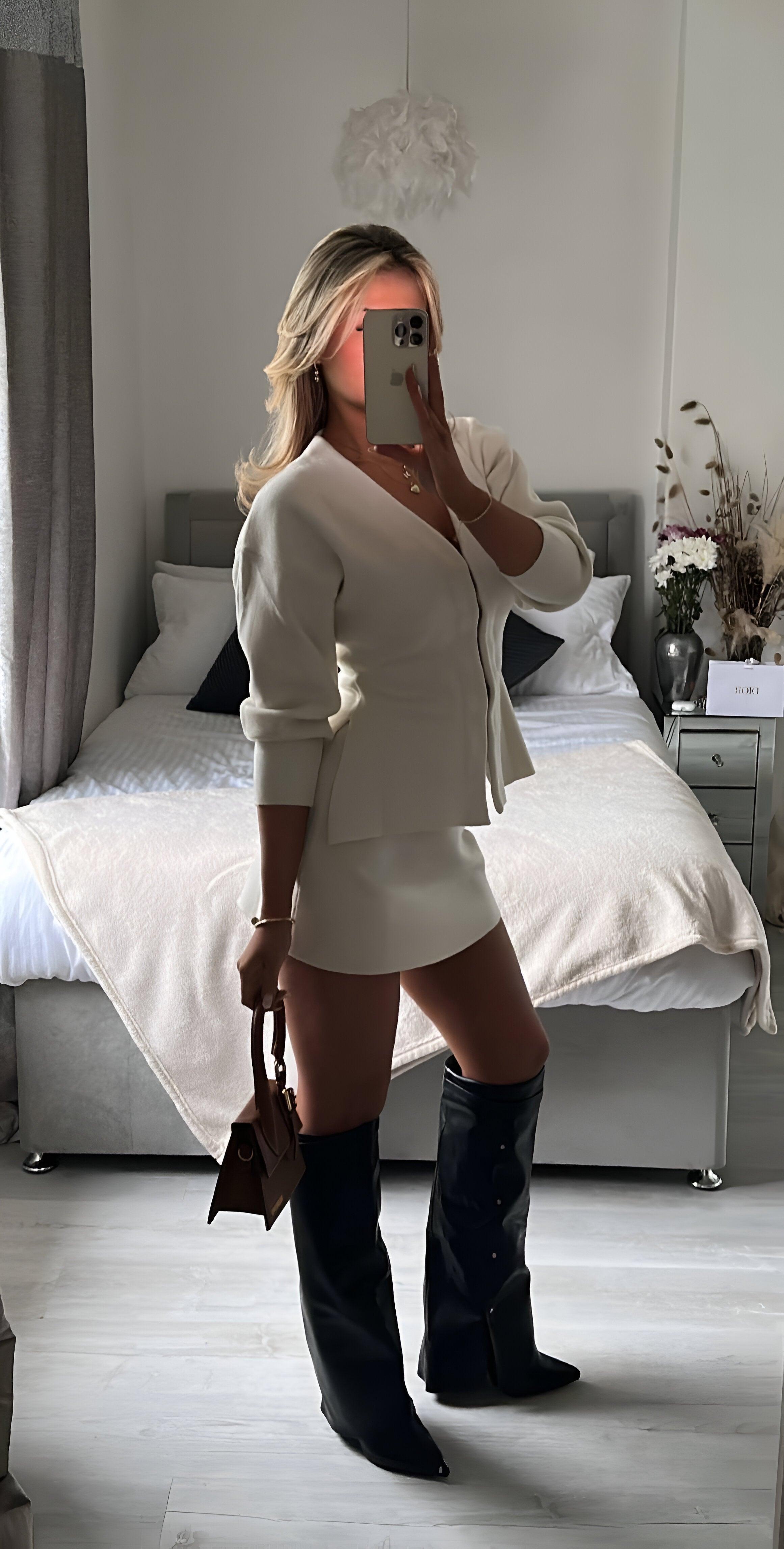 Iduna - Elegant stickad set