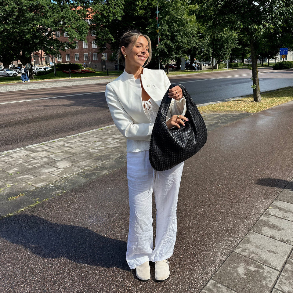 Jade – Luksuriös flätad handväska