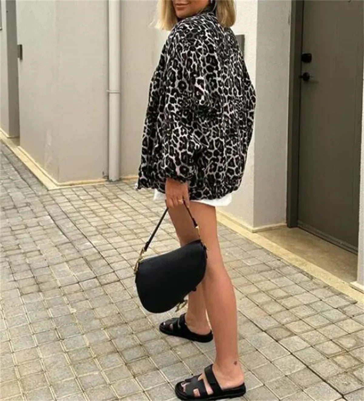 Leo | Bomberjacka med Leopardtryck